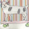 spotted dog on skateboard, Washington Elementary student